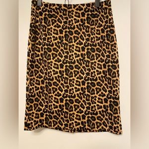 #64 Michael Kors animal print skirt, size 6 stretchy